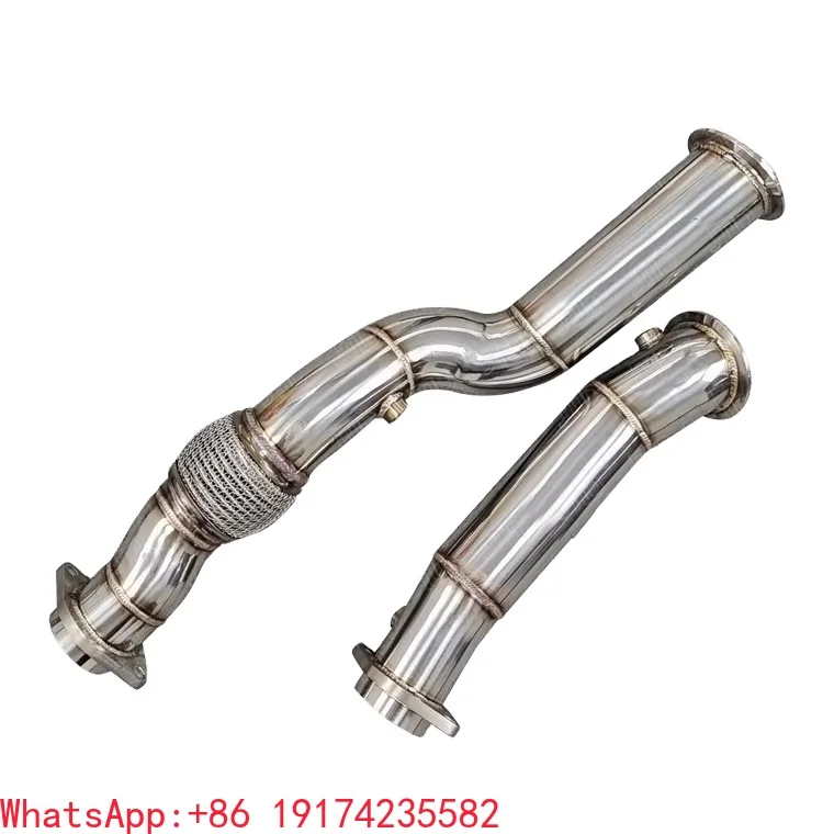 

Stainless steel surface polishing Exh-aust Downpipes for BMW G80 M3