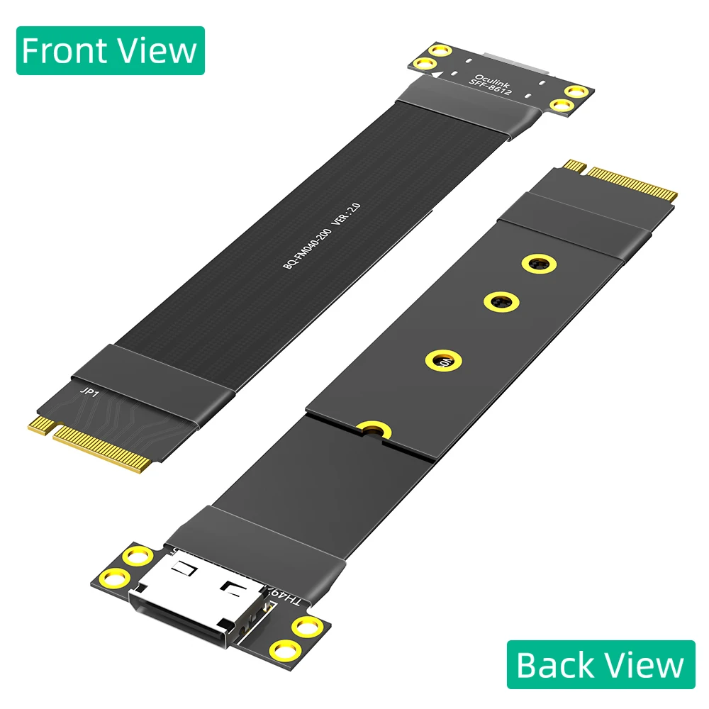 M.2 NVME to Oculink 4i Extension Cable for SSD Graphics Card M2 M Key to SFF-8612 Adapter
