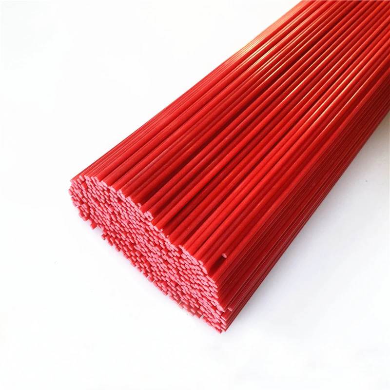 2-10PC Red Glass Fiber Rod 1-15mm Insulation and High Temperature Resistance Solid Fiberglass Bar Length 500mm 1000mm