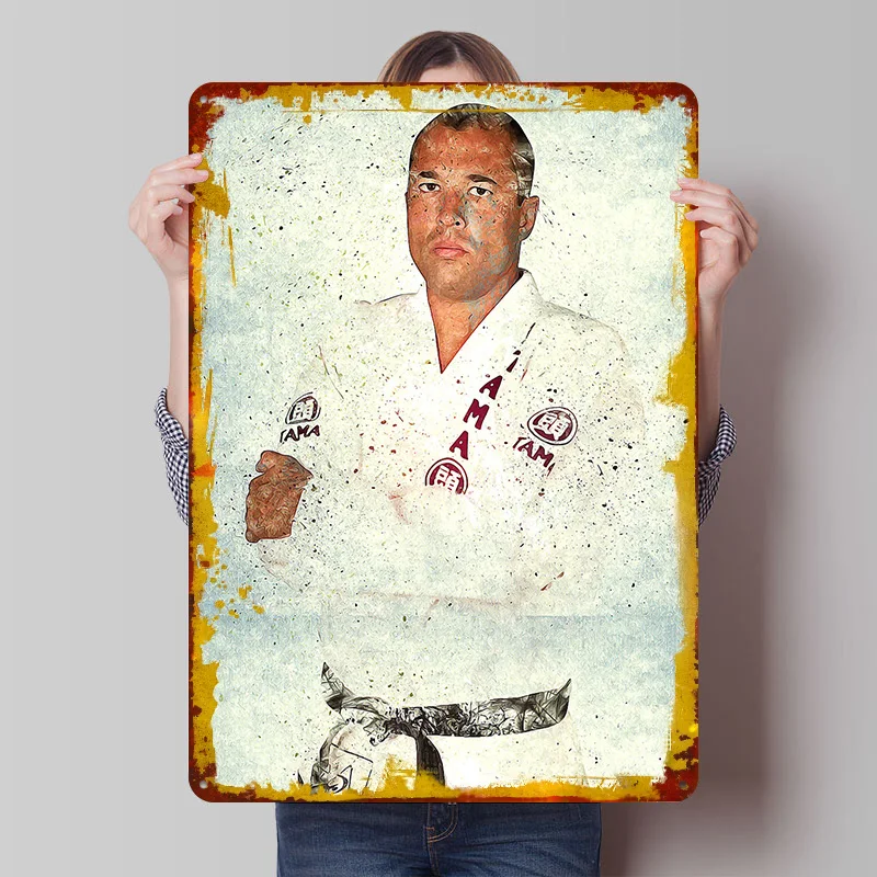 Royce Gracie Poster Customized Vintage Metal Signs Wall Art Retro Tin Plaque for Fans Bedroom Decoration Room Decor Men Man Cave