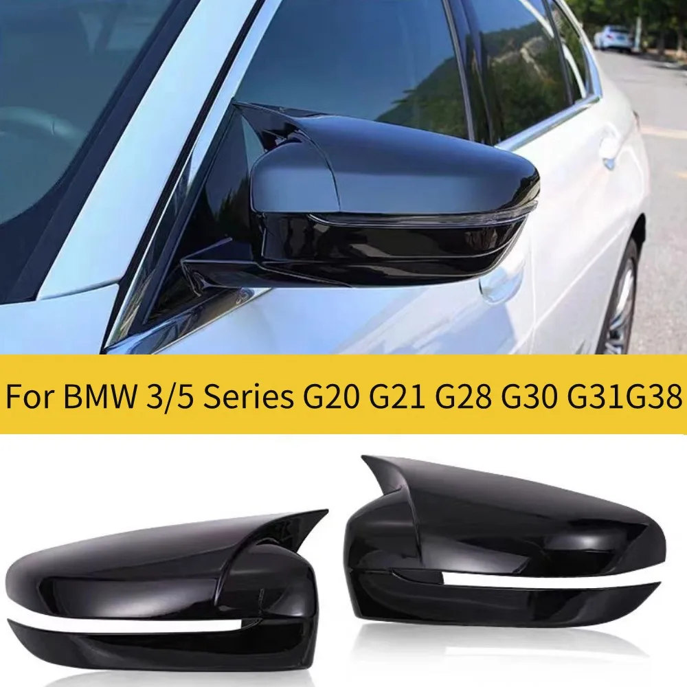 For G20 G21 G28 G30 G31 G38 BMW 3 5 Series  Bull Horn Style Mirror Cover Cap Side Rearview Mirror Cover  Car Accessories