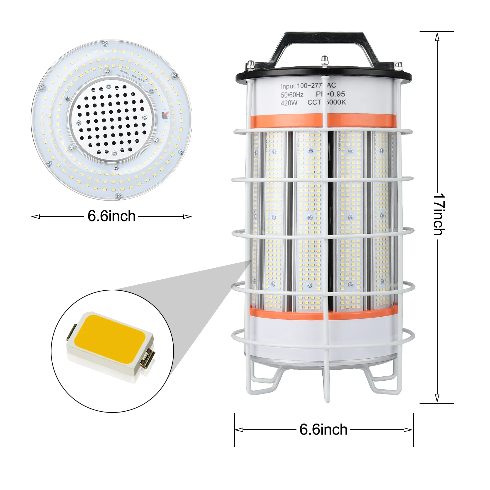 Portable Work Light Warehouse 420w Camp Light For Camping Tripod Led Work Light With Collapsible Stand
