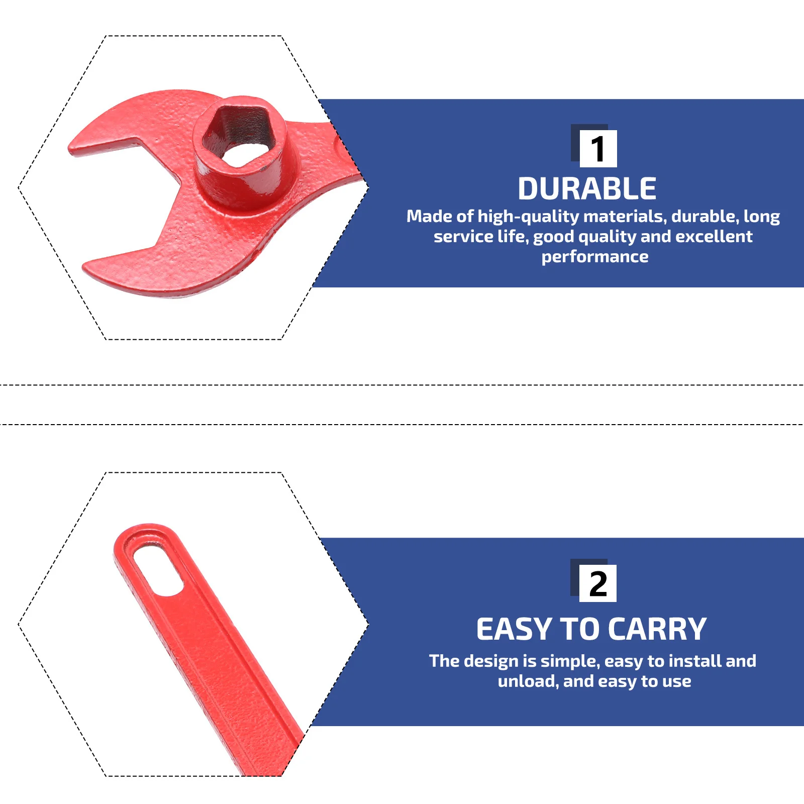 1Pcs Fire Hydrant Wrench Professional Sturdy Emergency Fire-Fighting Tool Universal Hydrant Cast Iron Spanner Cast Iron Spanner