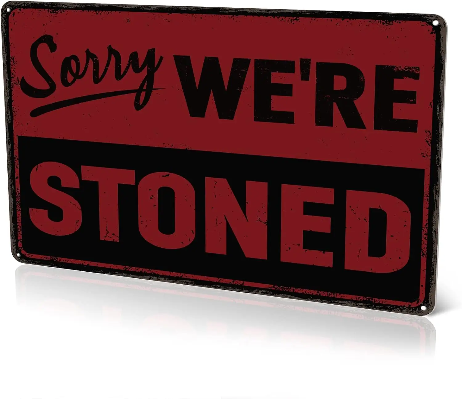 Weed Decor Sign, Stoner Room Decor, 420 Accessories, Aluminum Signs are Suitable for Man Caves, Bars, Garages. Metal Sign Dimens