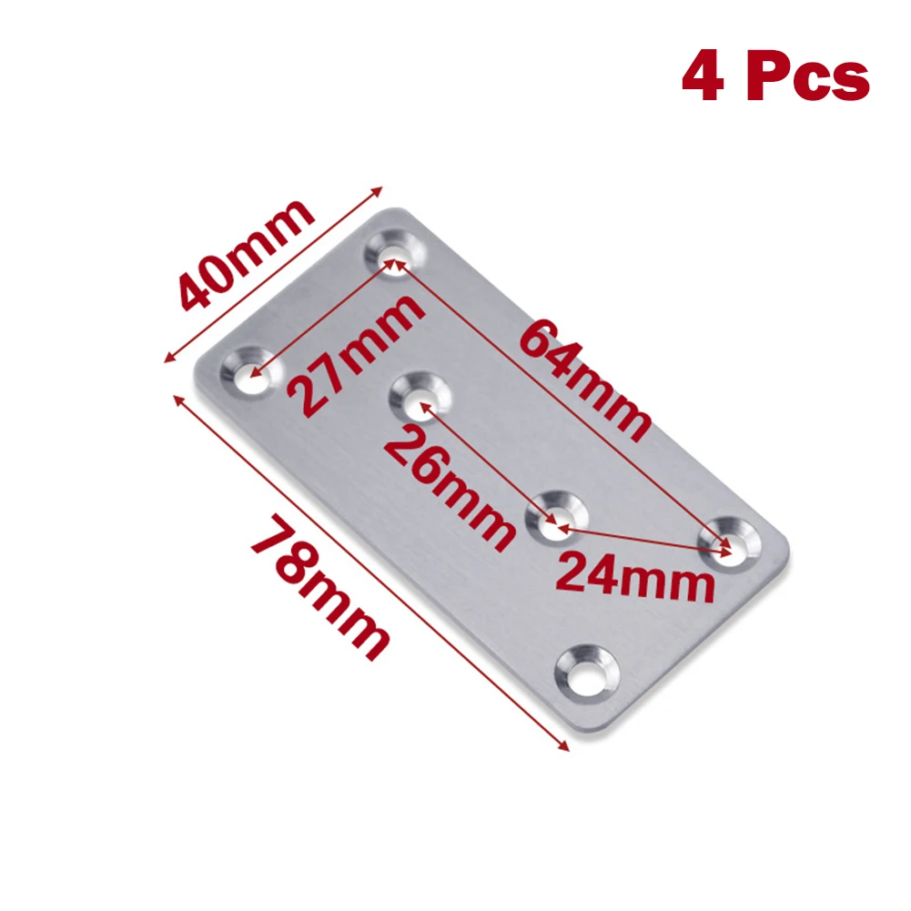 Furniture Connection Plane Connection 4PCS Able Chair Fixed Piece Corner Joint Bracket Efficient And Practical