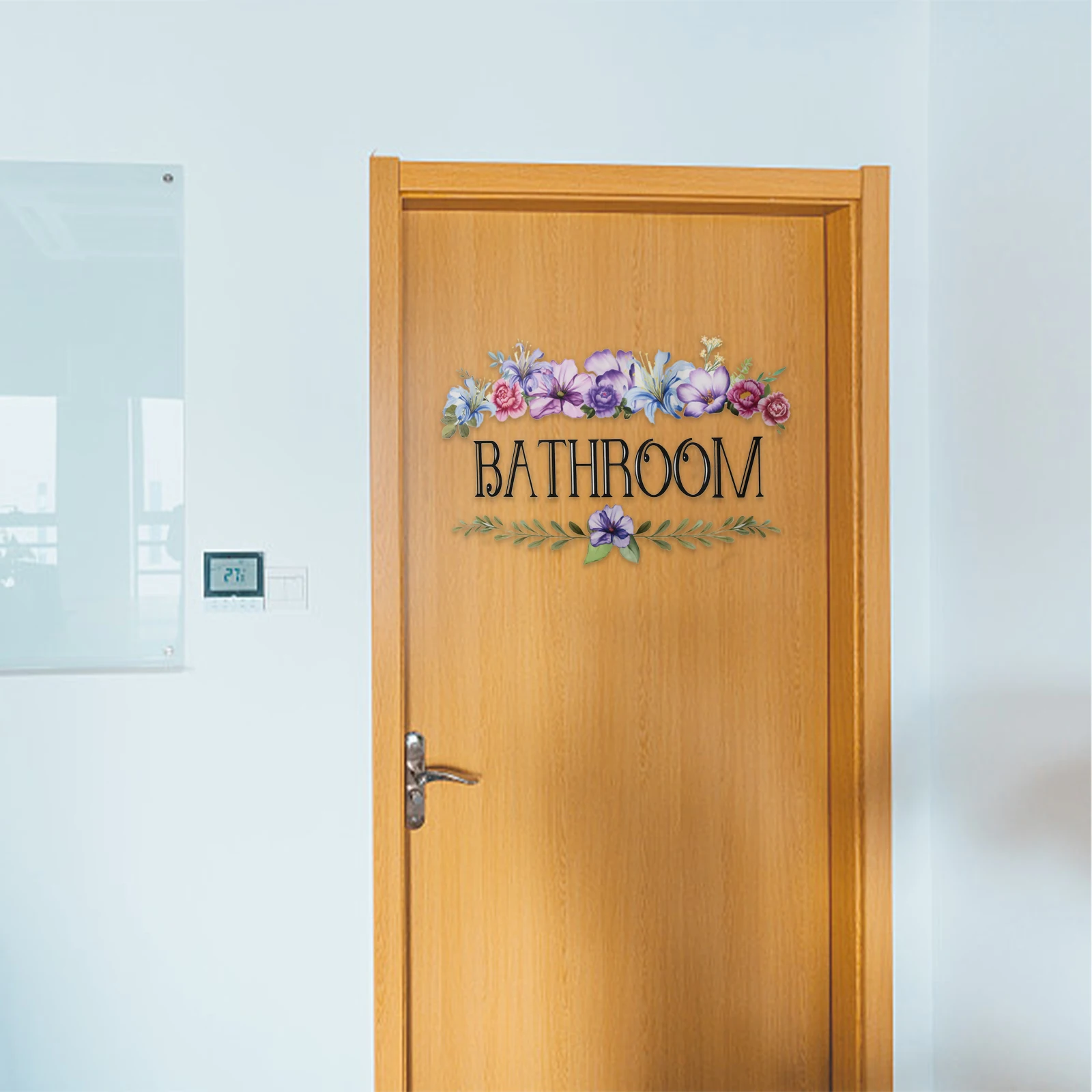 Decor Bathroom Bathroom Vinyl Wall Sticker Home Decoration Library Living Rooms Mirrored Plastic Objects Flatten