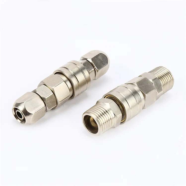 SP PP SM SF PM SH PH C-Type Quick Coupler Self-Lock Brass 3-Way Male Thread Air Impact Wrench Hose Pneumatic Tool Fitting Sale