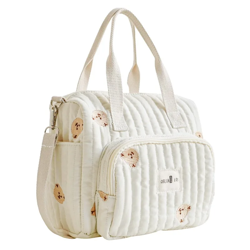 Mommy bag, maternal and infant products storage, messenger handbag, bottle diaper, large-capacity storage bag, Korean ins