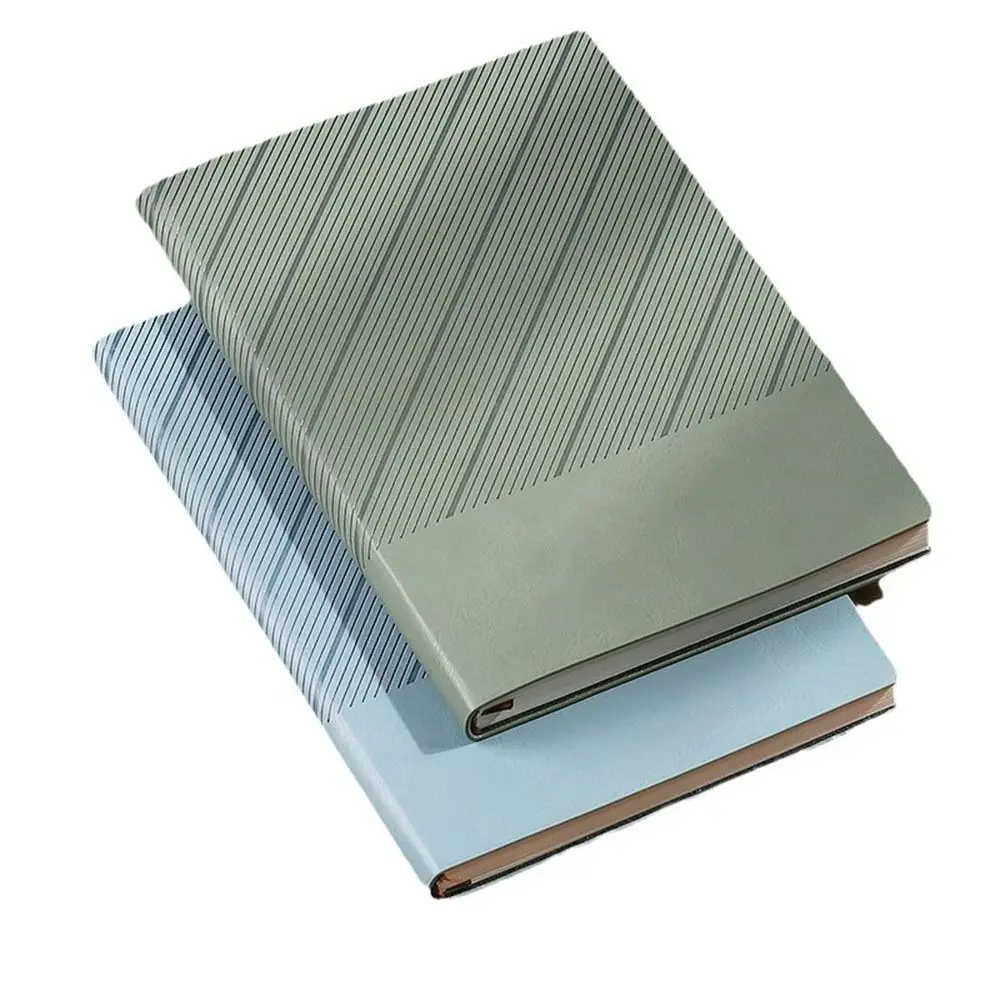 100 ورقة من مجلة الأعمال A5 PU من الجلد الصناعي الناعم مع غطاء متين B5 مفكرة سميكة لتدوين الملاحظات