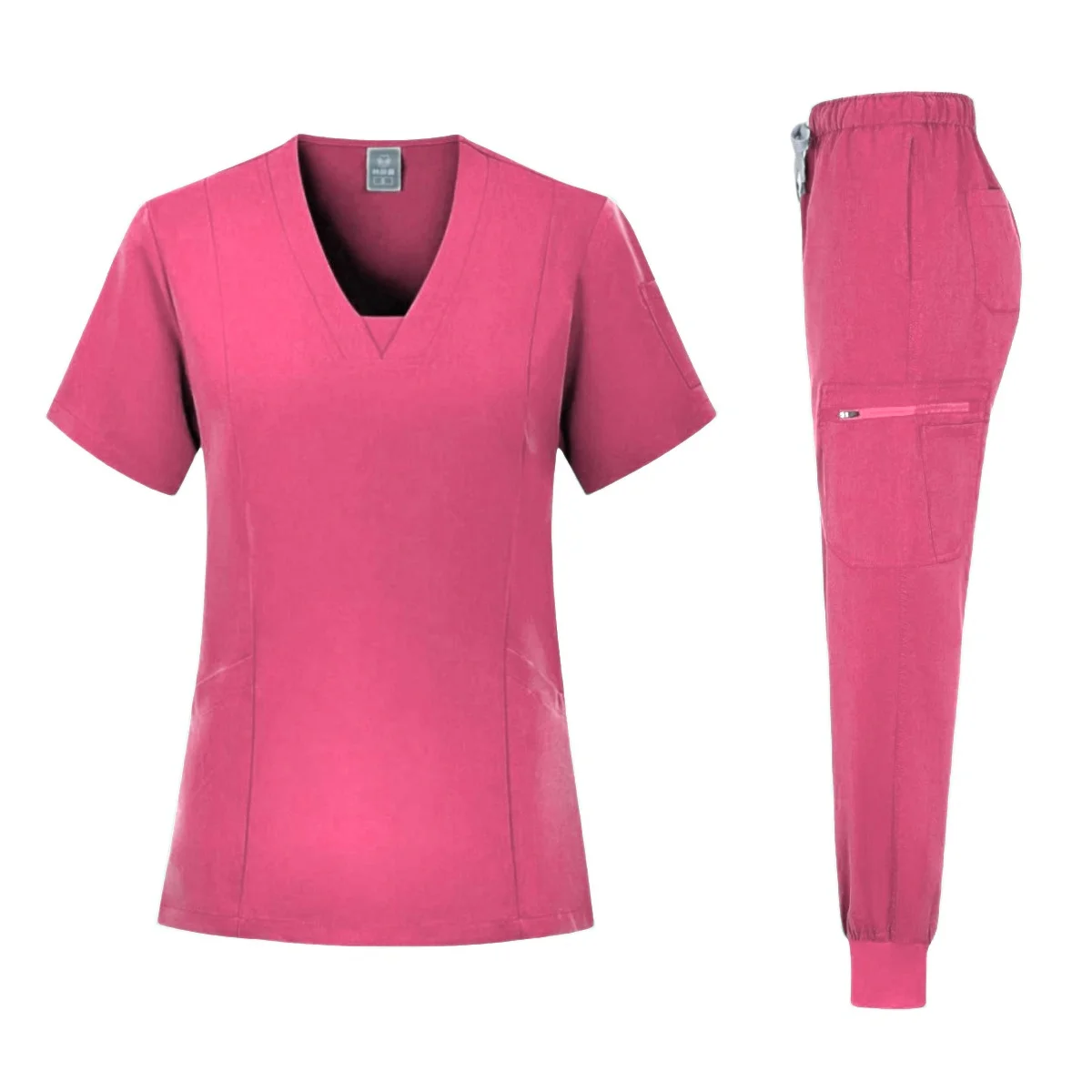 Abbigliamento da lavoro clinico dentale ospedaliero Slim Fit abbigliamento completo chirurgico set di scrub per donna accessori per infermiere uniforme medica