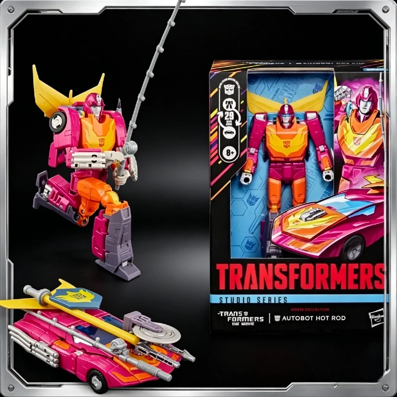 

В НАЛИЧИИ: Коллекционная фигурка-трансформер Hasbro SS86 Voyager Class Hot Rod к 40-летию, подарок на праздники, игрушка