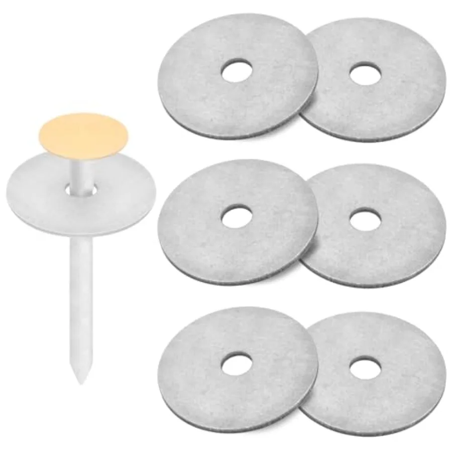 Survey Markers Stakes Stainless Washers for Low Profile Property Line Ground Boundary Marker Metal XL 4