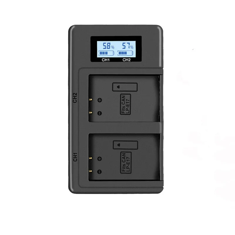 LP-E17 Usb Digital Battery Charger Smart Fast Charger for Canon EOS 200D M3 M6 750D 760D T6i T6s 800D 8000D Support Dropshipping