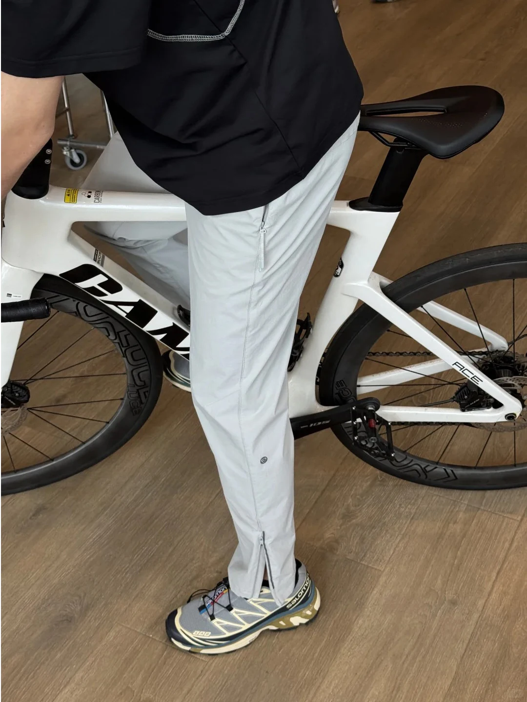 

Водостойкие летние мужские спортивные брюки на открытом воздухе, легкие прямые брюки на молнии, повседневные брюки Cool Sensation