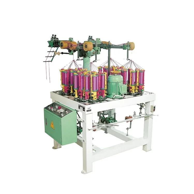 GINYI Factory Price Good Quality High Speed Round Cord Rope Making Machine Braiding Machine Rope Shoelace Braiding Machine