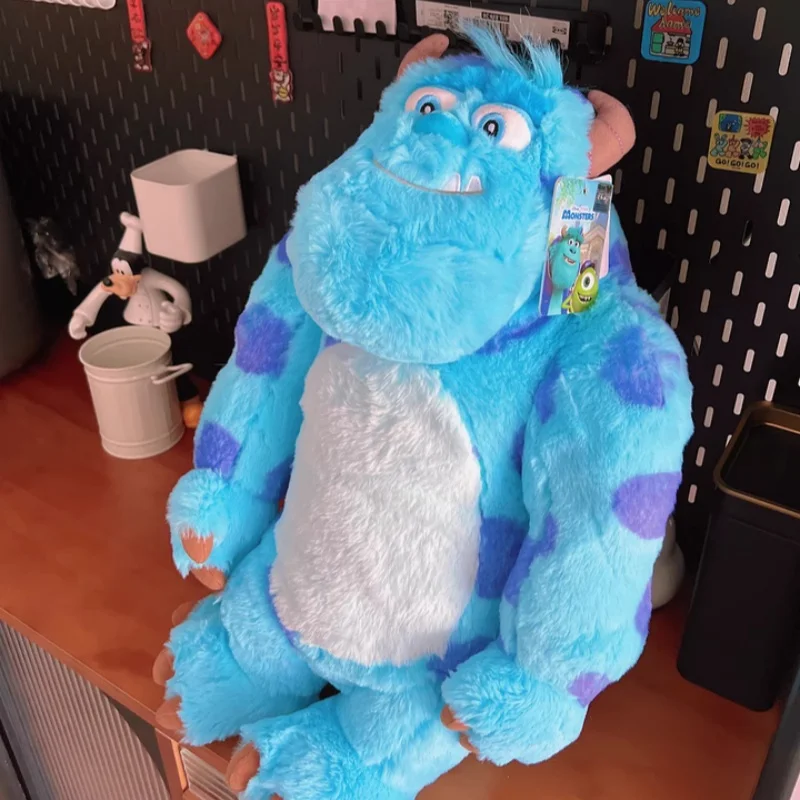 Genuine Disney Official Sulley Monster Plush Pillow Three-In-One Doll Toy Soft Plush Blanket Home Decor Comfortable Cushion