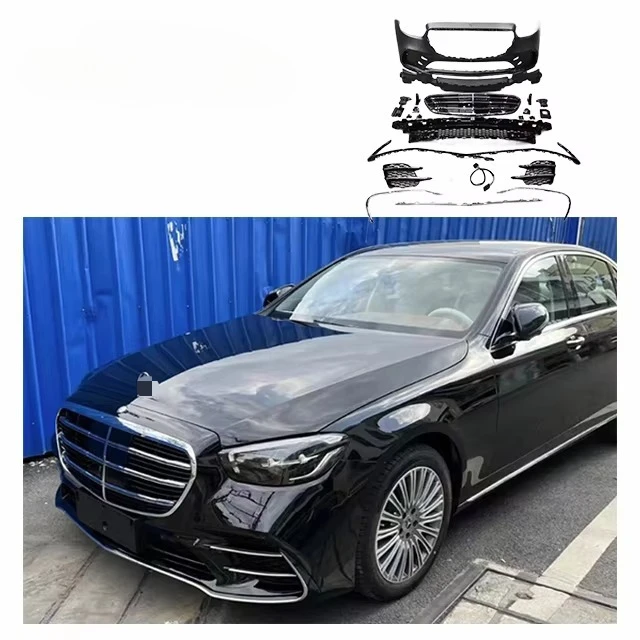 

For Mercedes W213 E Class 20-23 Upgrade S450 Body Kit Front Bumper Grille W213 Upgrade Body Kit