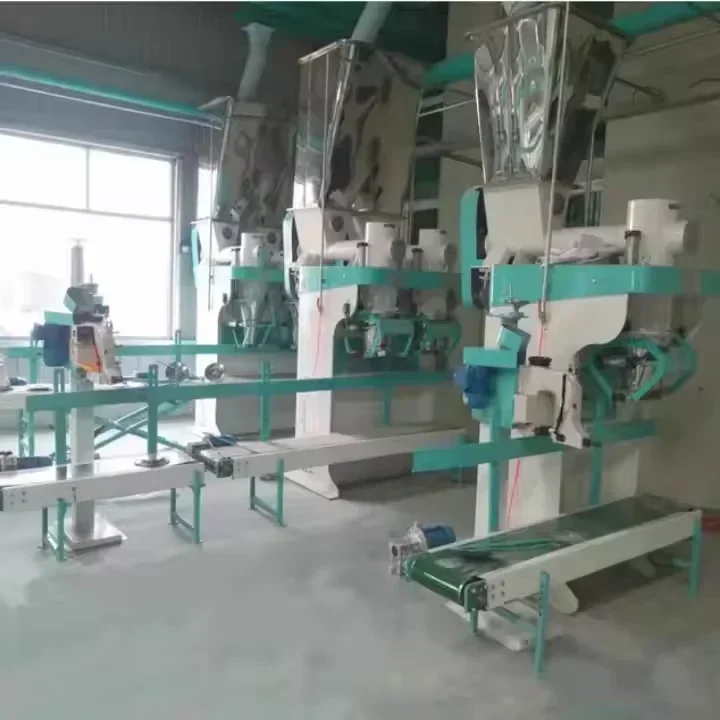 عرض فيديو مجاني آلة تعبئة دقيق الذرة والذرة والذرة آلة تعبئة الحبوب وزنها آلة التعبئة والتغليف / آلة تعبئة الدقيق برأس مزدوج #3