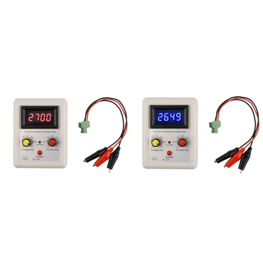 DC120-2700V tranzystor wytrzymujący Tester napięcia rura MOS Tester diodowy regulatora napięcia IGBT z portem TYPE-C klip testowy LCR