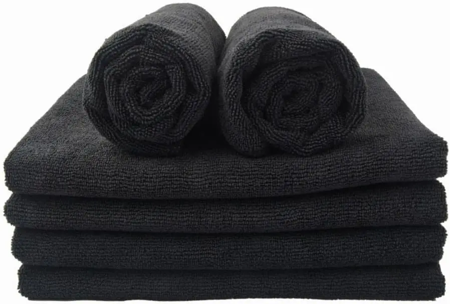 96 Pack Black Pack Hand Towels 16 x 27 Premium Spa Quality Super Soft and Absorbent for Gym Pool Spa Salon and Home