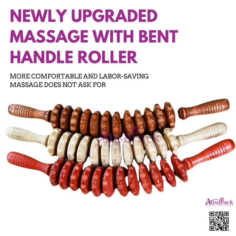 

Beech Massager Wooden Abdominal Massage 12-round Massage Equipment Multi-functional Massage Stick Wood