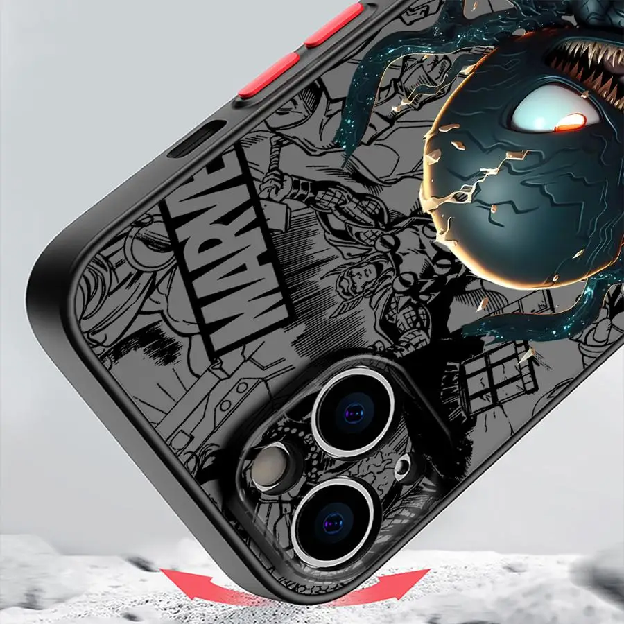 Casing Pelindung Belakang untuk iPhone 17 Air XS 7 8 16e 15 16 Plus 11 12 13 14 Pro Max Karakter Kartun Marvel