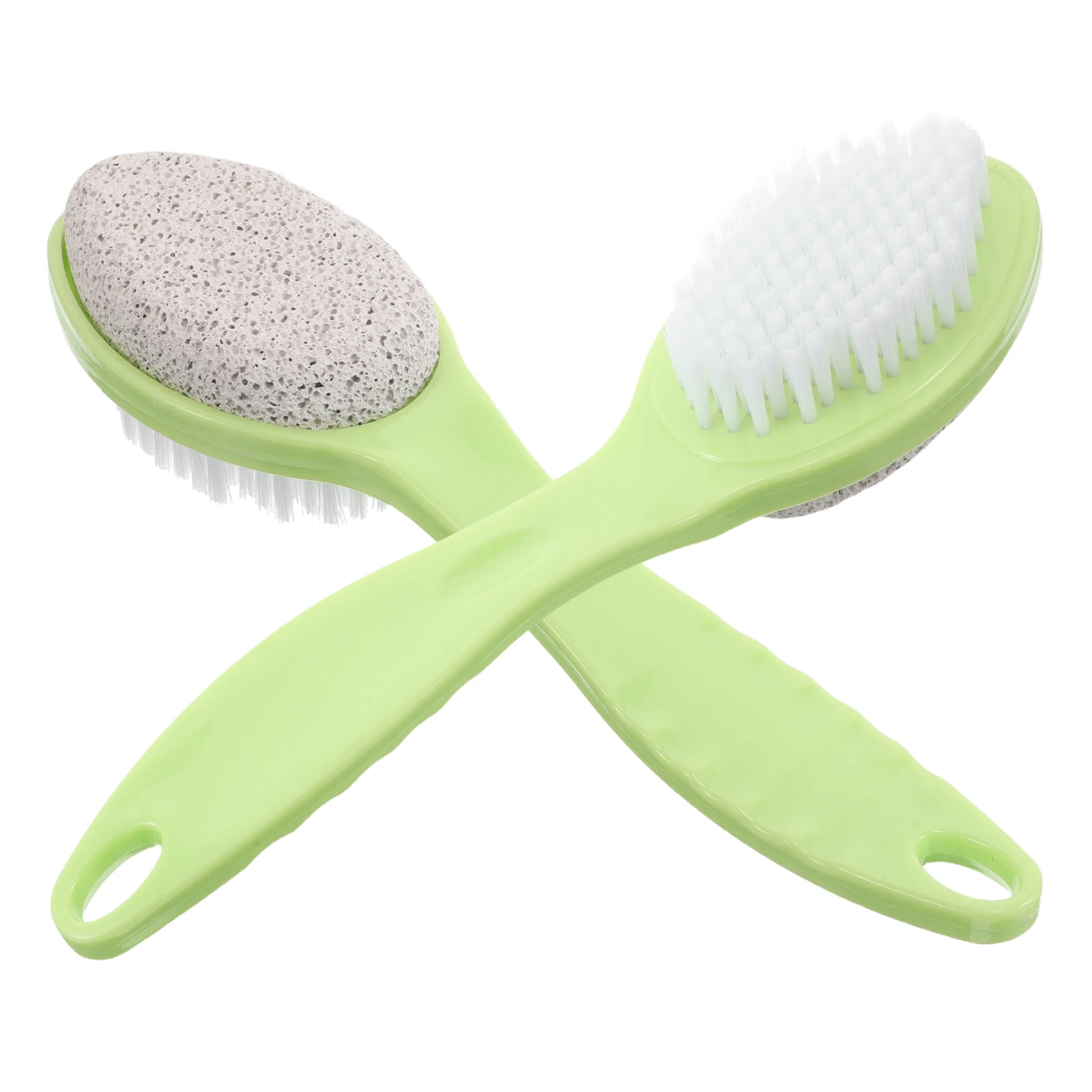 

2Pcs Foot Files Dual Sided Pumice Stone Scrub Brush Dead Skin Remover Exfoliator Portable Home Toe Cleaning Tool Nail Care