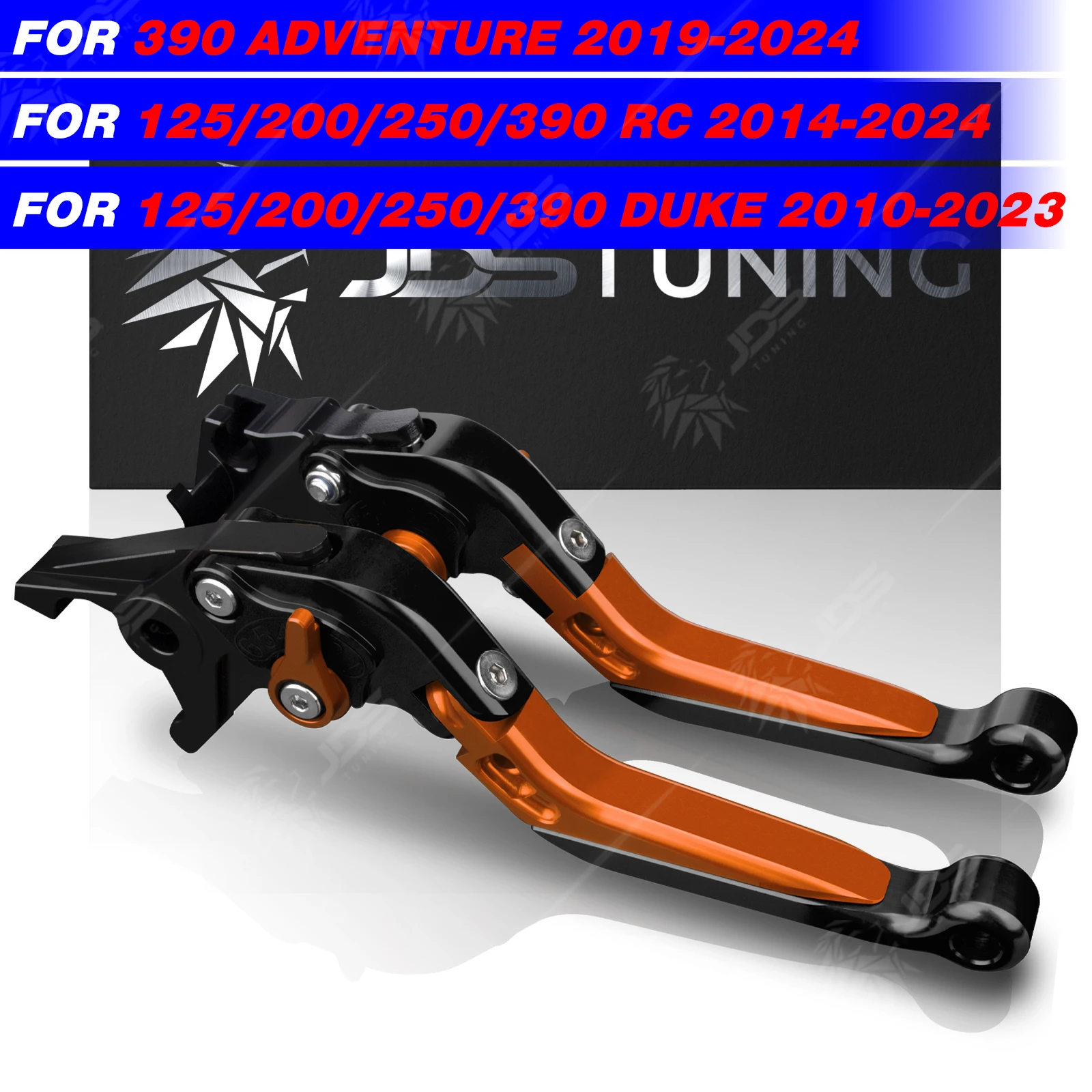 JDSTUNING For KTM 390 ADVENTURE/RC/DUKE 390/250/200/125 Clutch Lever Brake Lever Set Foldable Handle Levers Accessories Parts