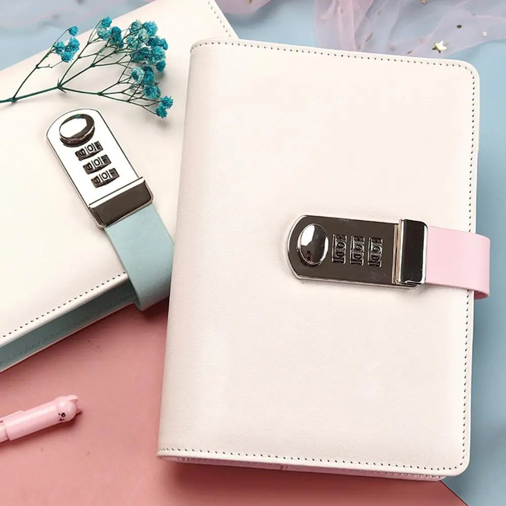 Lock Diary Great Planner Organizer Lock Diary Convenient Eye Protection Password Lock Notebook