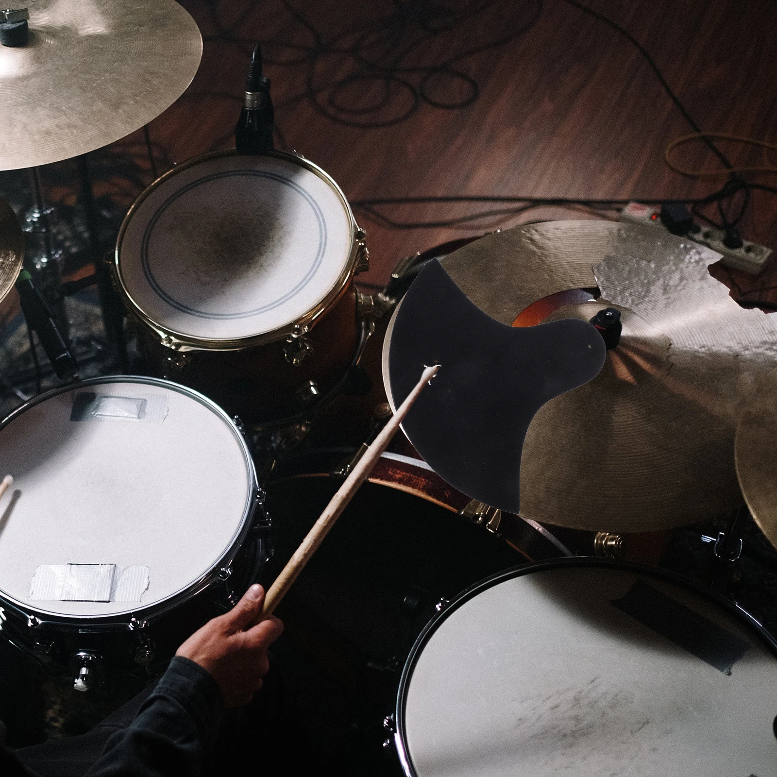 

Cymbal Pad Drum Ride Accessories Black Cloth Rubber Practice Mute Pad Percussion Instruments Drums Dampeners Sound Control