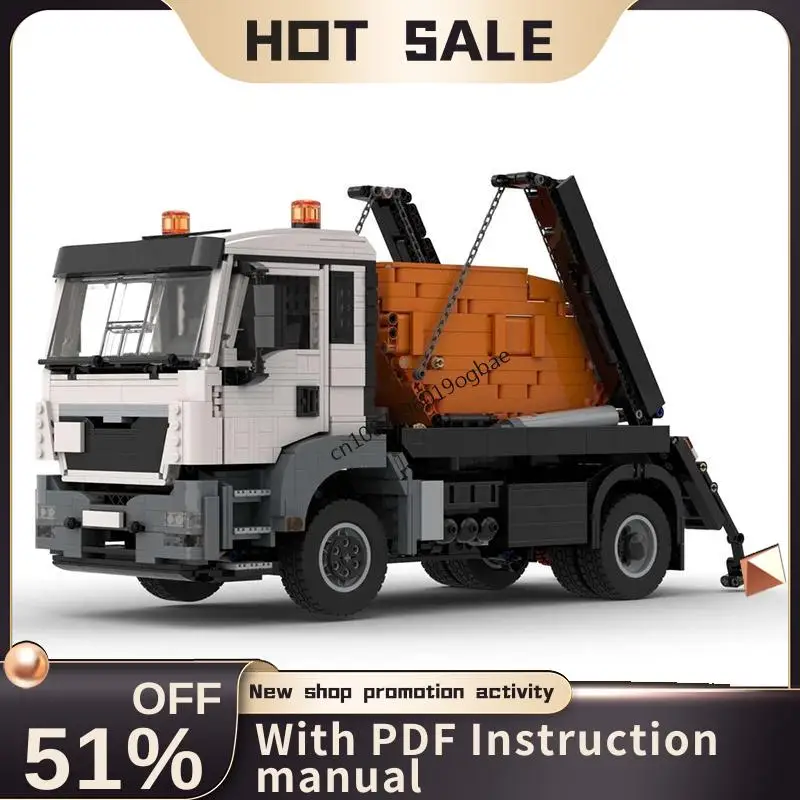 3085 قطعة Moc مدينة الهندسة سلسلة رجل Tgs 4X2 مبادلة الجسم نماذج من الشاحنات الأفكار الإبداعية لعبة طفل هدية عيد ميلاد كتل التكنولوجيا Moc