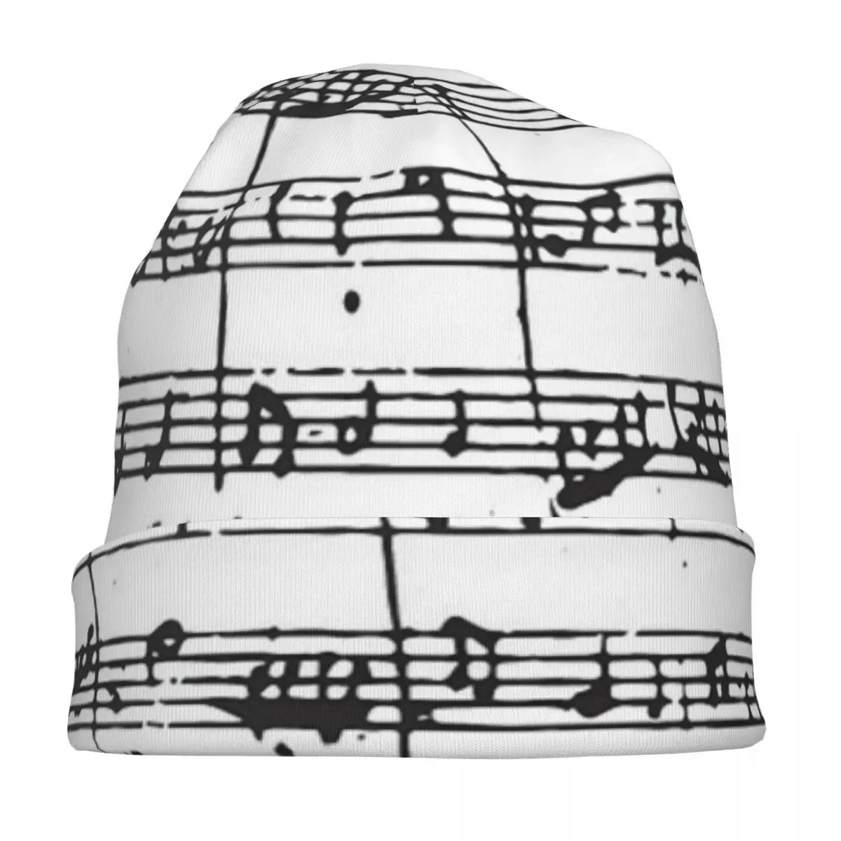 Mozart Manuscript Gorro de punto cálido Gorro de moda Otoño Invierno Gorros al aire libre Sombreros para adultos unisex