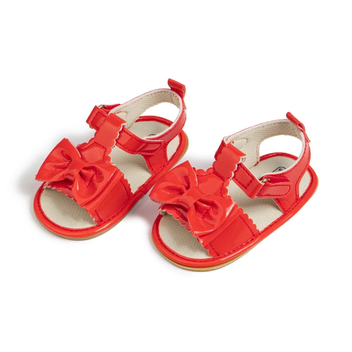 Meckior neue Baby Mädchen Gartens chuhe niedlichen Bogen Neugeborenen Baby Strand Sandalen Anti-Rutsch-Gummi Flach boden Kleinkind Sandalen