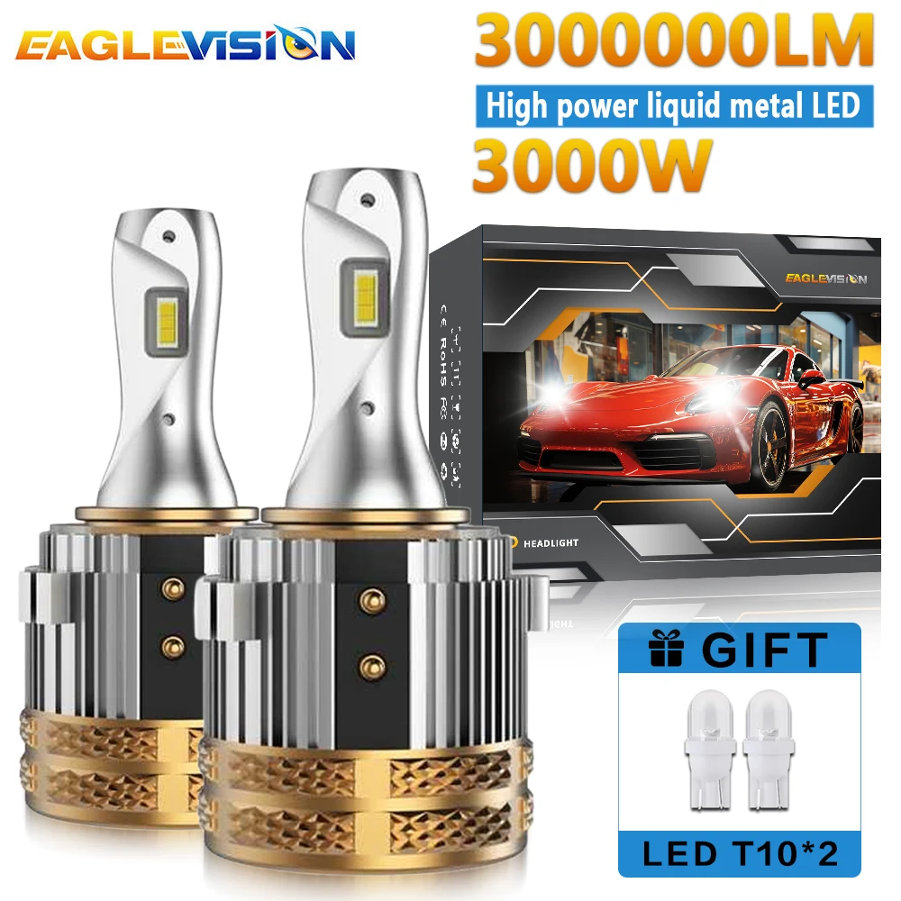 

EAGLEVISION GH7 LED Headlight CSP Super Bright High Power Canbus 12v Car Light 12V For Mercedes VW Passat Tiguan Headlamp