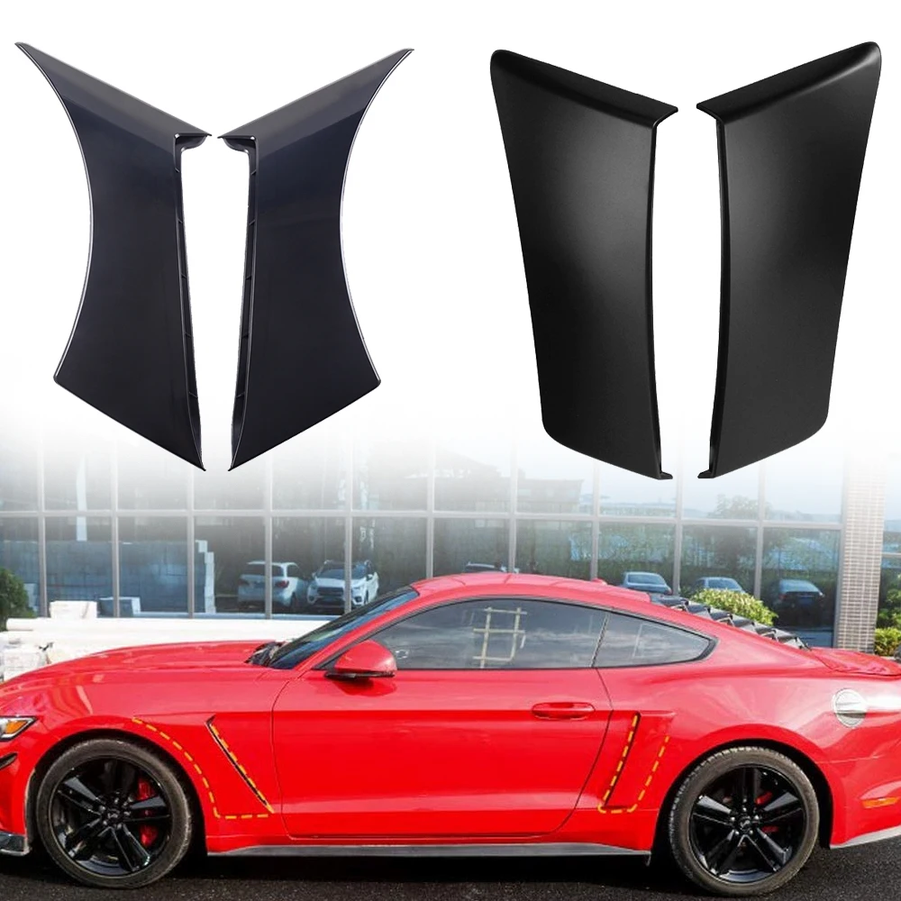 Car Fender Door Scoop Cover Plate Front Rear For Ford Mustang 2015-2020 Exterior Air Intake ABS Decoration Sticker Accessories