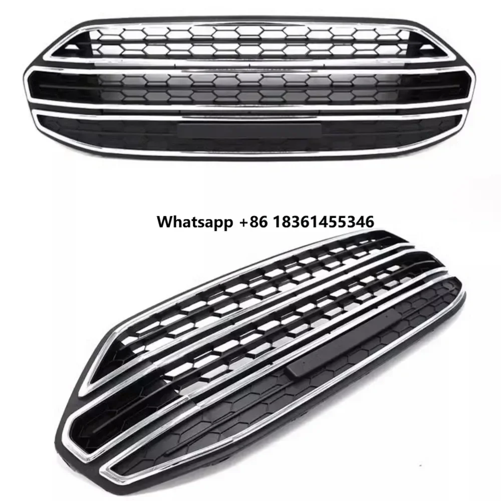 

For ecosport 2013-2017 Grill Mask Grid Radiator Grille Front Bumper Net Assembly Auto Accessories