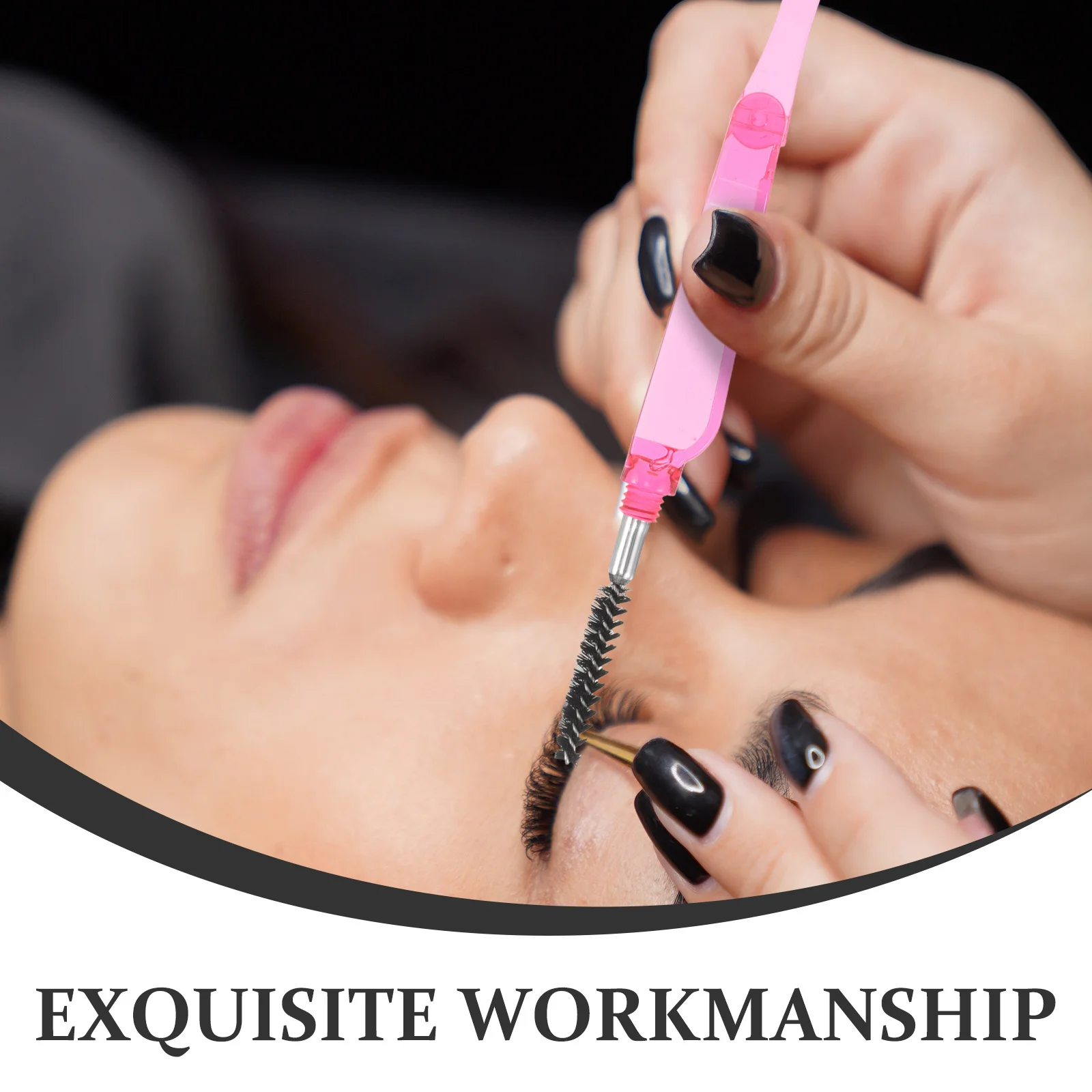 الأحمر للطي المزدوجة رمش مشط رمش فرشاة 2in1 الحاجب الاستمالة الحاجب فرشاة الماسكارا فاصل أداة ماسكارا فاصل مشط #5