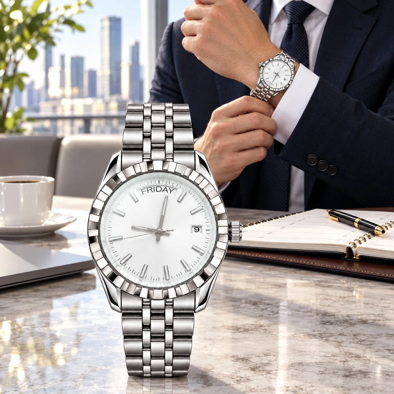 Men 904L Stainless Steel Watch 40mm Customized  Man Automatic Mechanical Wristwatches