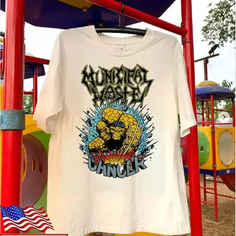 Vintage Municipal Waste Clobberin Cancer T Shirt Tour Concert S To 5Xl In0342