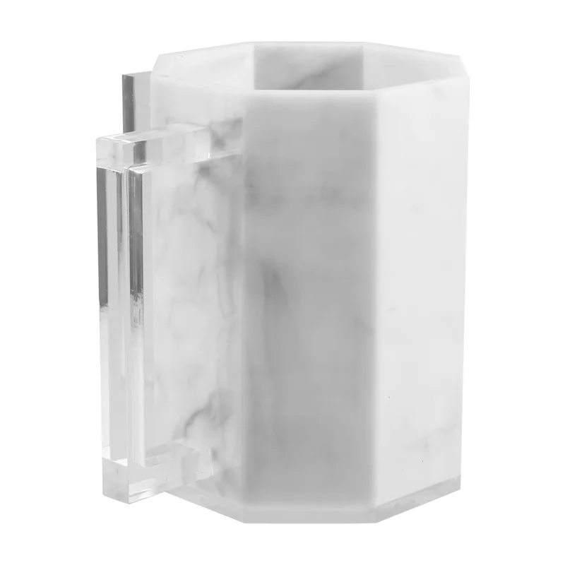 

A25F-Hand Washing Cup Acrylic Polygon Washing Cup Hand Wash Cup With Two Acrylic Handles For Jewish Prayer Wash Cup Marbling