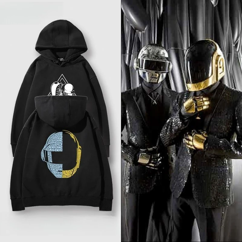 

Толстовки с капюшоном Daft Punk для мужчин и женщин осенью и зимой, свободные, модные и персонализированные пальто с принтом