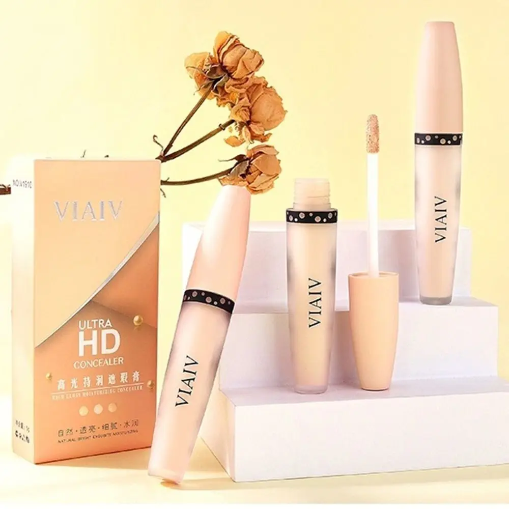 Portable Moisturizing Shadow Cream Brighten Waterproof Liquid Concealer Long Lasting Smooth Face Contour Highlighters Women