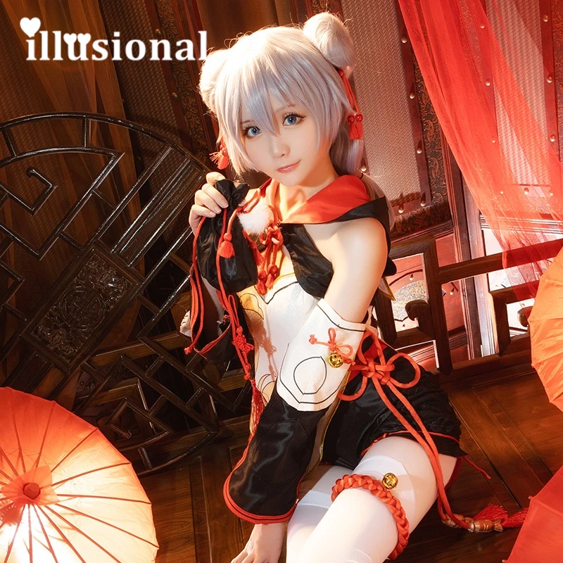 

illusional Honkai Impact 3 Theresa Cosplay Costume Sugar Lotus Root Boy Theresa Dress Halloween Costume Cheongsam