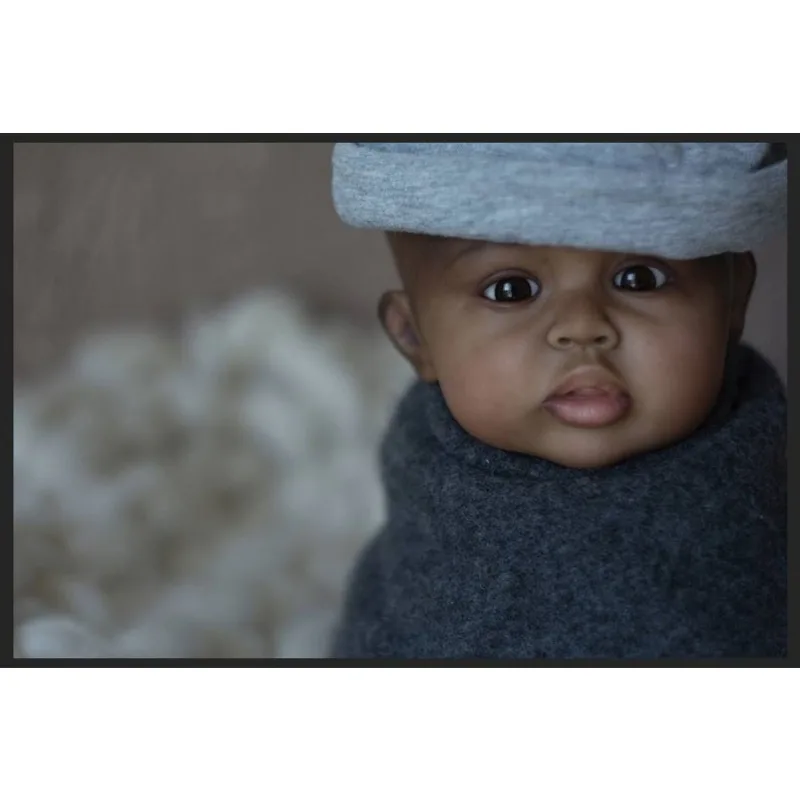 

20inch Gannett Fresh Color Reborn Doll Kit Unfinished Blank DIY Parts with Cloth Body and Eyes