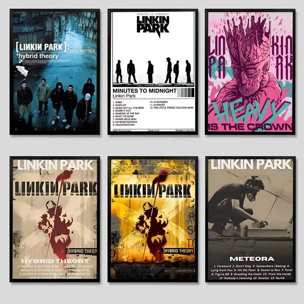 Linkin Cool P-Park Poster Sticky Posters Waterproof Paper Sticker Coffee House Bar Home Decor