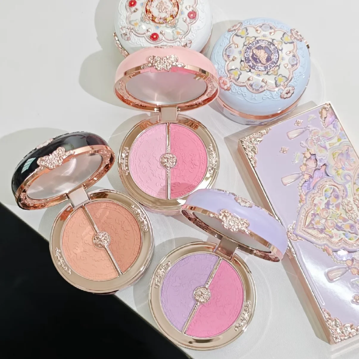 

Flower Knows Powder Blusher Soft Matte Fog Cheek Blush Never Family Series Relief Color Girl Natural Durable Naiwa Shop