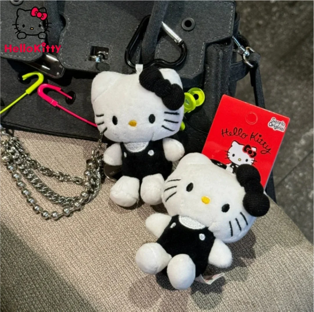 Cute Love Buckle Kitty Pendant Cartoon Anime High-Looking Keychain Plush Doll Cute Cat Bag Jewelry Gift Toy