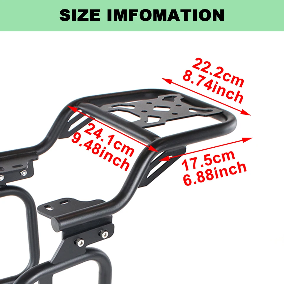 Xracingmoto リア荷物ラック トランクトップケース ハスクバーナ