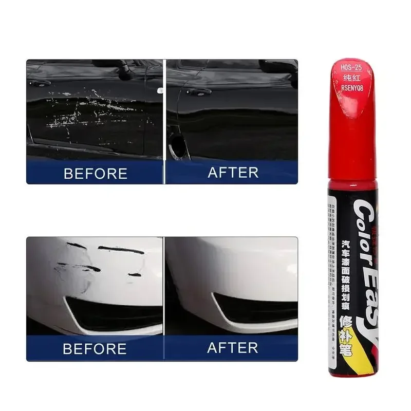 Car Paint Scratches Repair Pen Brush Waterproof Paint Marker Pen Car Tyre Tread Care Automotive Maintain Black White Red Silver image 6