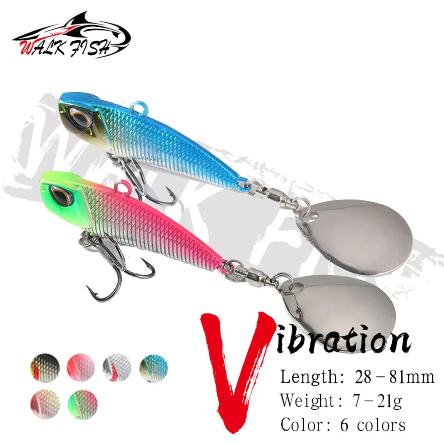 

Spinner VIB Fishing Lure 7g 11g 15g 21g Sinking Water Ice Jigging Metal Spoon VIbration Hard Cranbait Japan Wobbler